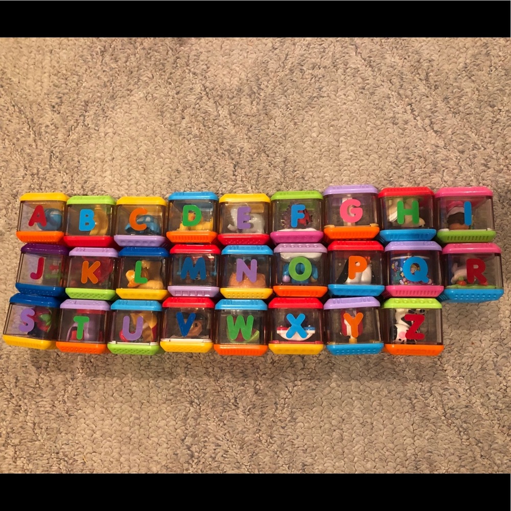 Fisher Price Peek A Boo Blocks (Blocks A-Z)